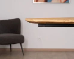 Meuble House Table à manger XXL 280 cm en teck recyclé et pieds mikado "Bahia" forme bateau Sale
