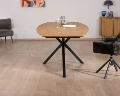 Meuble House Table à manger XXL 280 cm en teck recyclé et pieds mikado 