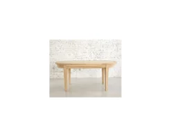 Meuble House Table ovale en chêne massif avec allonges 