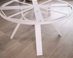Meuble House Table ronde noire en céramique et aluminium