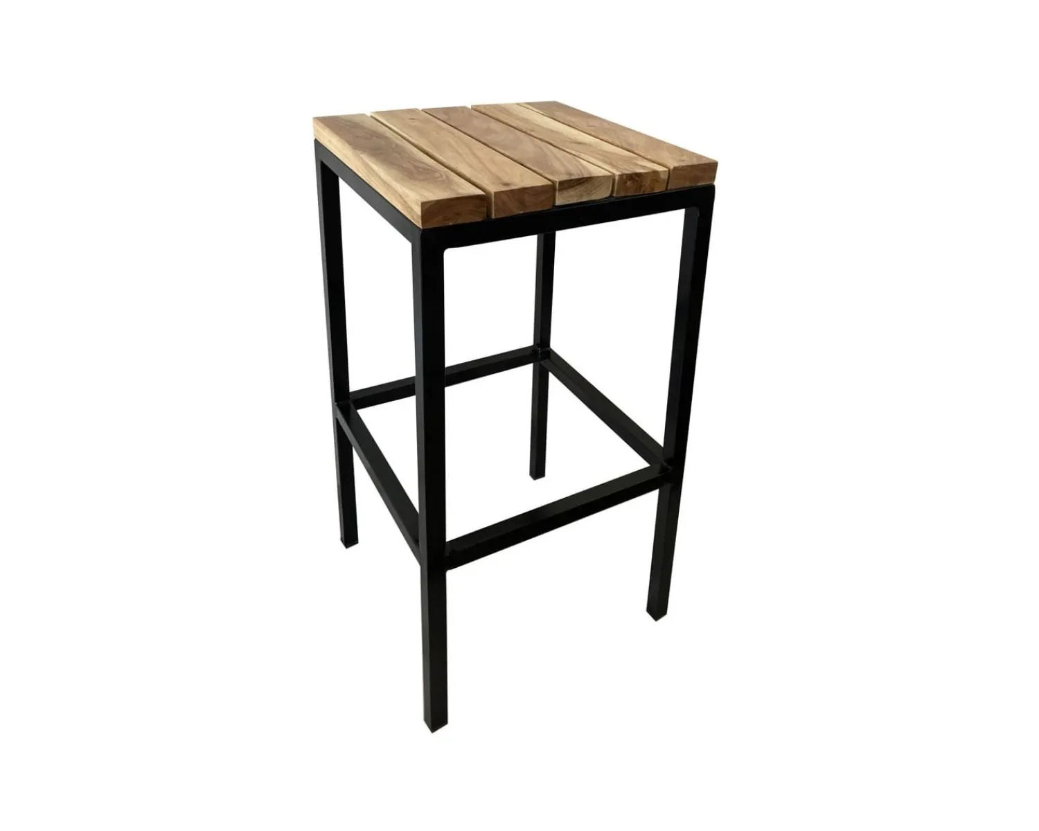 Meuble House Tabouret de bar en métal et bois exotique "Garden" Hot