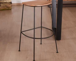 Meuble House Tabouret de bar métal et bois "Caractère" Outlet
