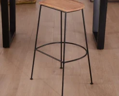 Meuble House Tabouret de bar métal et bois