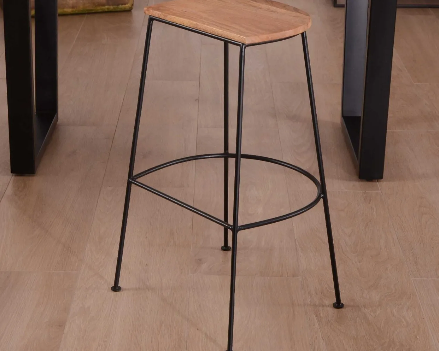 Meuble House Tabouret de bar métal et bois "Caractère" Outlet