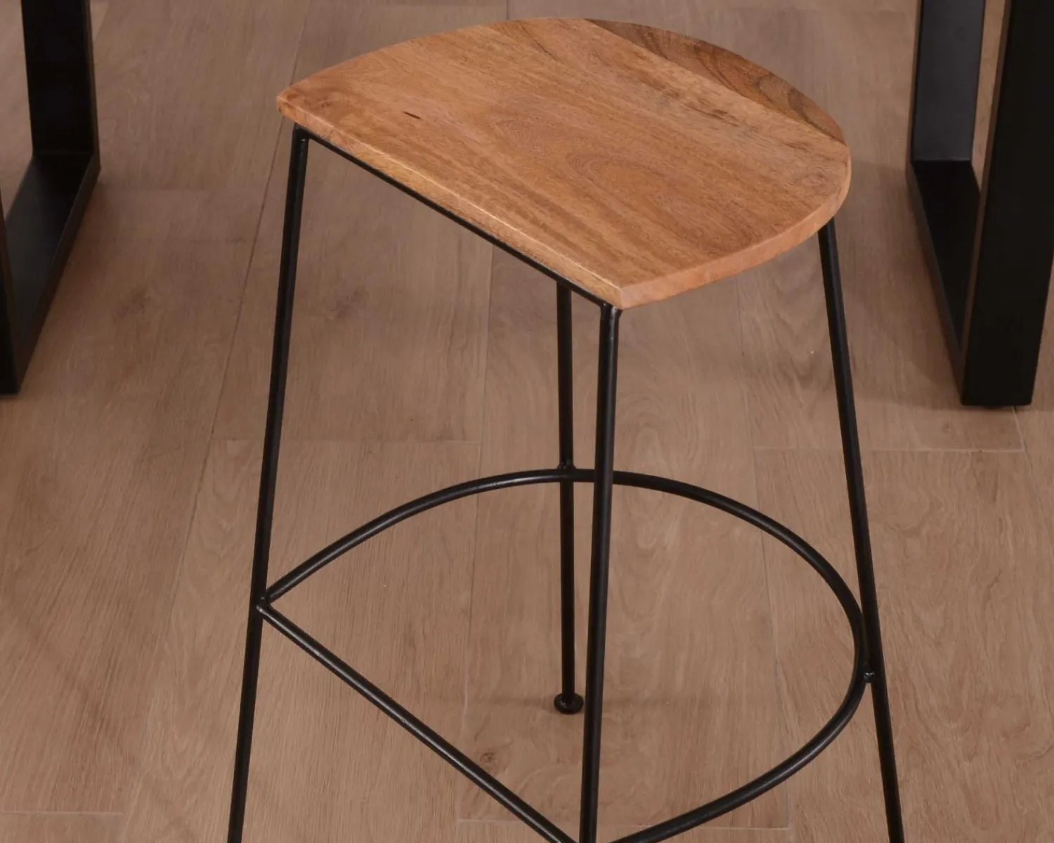 Meuble House Tabouret de bar métal et bois "Caractère" Outlet