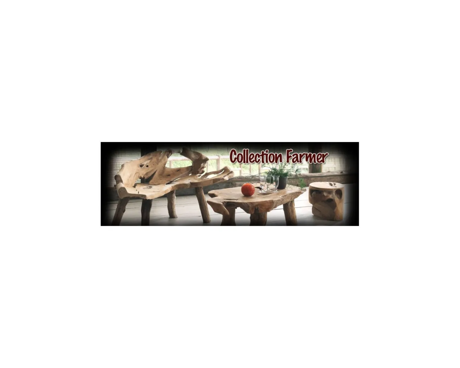 Meuble House Tabouret de bar teck massif "Farmer" Casita Hot