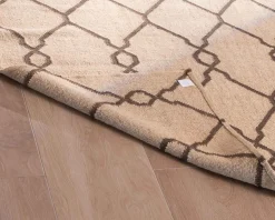 Meuble House Tapis en jute et laine style kilim beige 