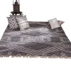 Meuble House Tapis en laine et coton noir motif ethnique "Solira" 120 x 180 cm Clearance