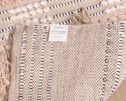 Meuble House Tapis fantaisie en coton texturé beige "Matis" 120x180cm Sale