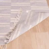 Meuble House Tapis rayé bleu clair et crème "Ethnic" dimensions 120x180 cm Best