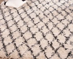 Meuble House Tapis tissé en laine et coton 120x180cm 