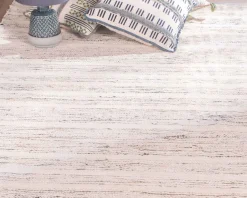 Meuble House Tapis tissé main en coton et jute avec franges 120x180cm "Solira" Hot