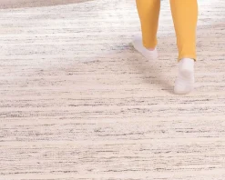 Meuble House Tapis tissé main en coton et jute avec franges 120x180cm 