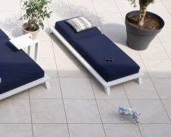Meuble House Transat haut de gamme bleu et blanc 