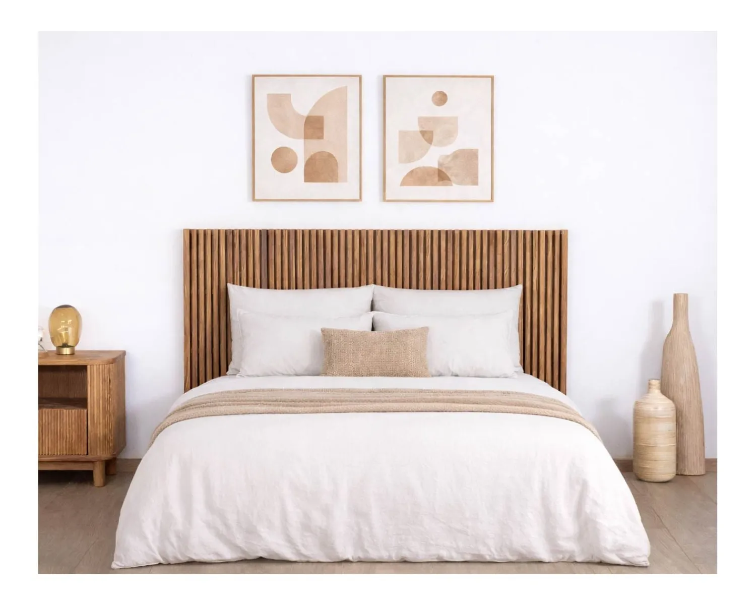Meuble House Tête de lit en chêne huilé style Newtro “Winton” 160 cm Sale