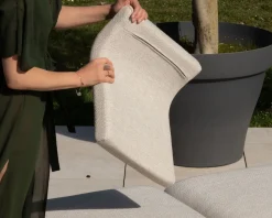 Meuble House Têtière en tissu écru pour bain de soleil "Nusa Pedina"