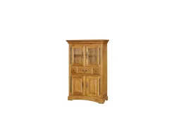 Meuble House Vitrine 4 portes chêne massif "Antique" Best