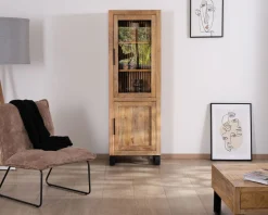 Meuble House Vitrine 2 portes en manguier